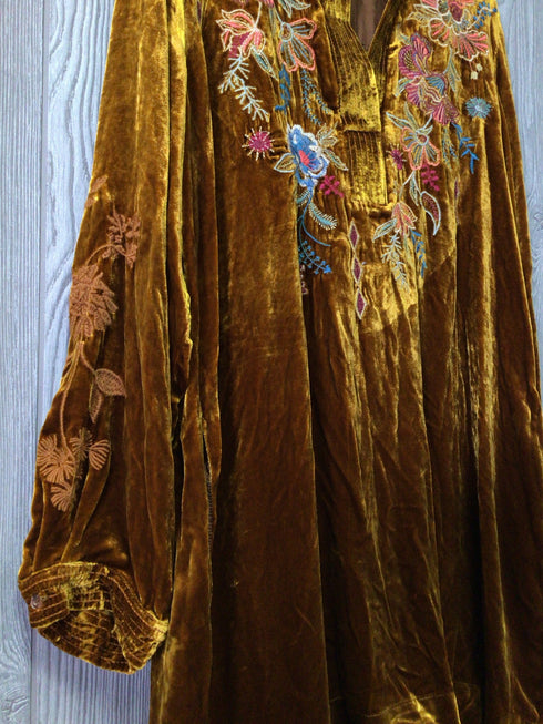 Johnny Was Denali Velvet Relaxed Trapunto Tunic Size X-Large New